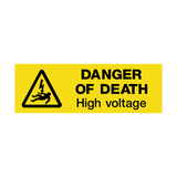 Danger Of Death Safety Sign | Safety-Label.co.uk