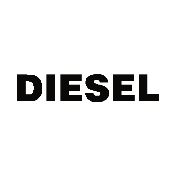 Diesel Sticker Small Diesel Sticker - Pack of 6