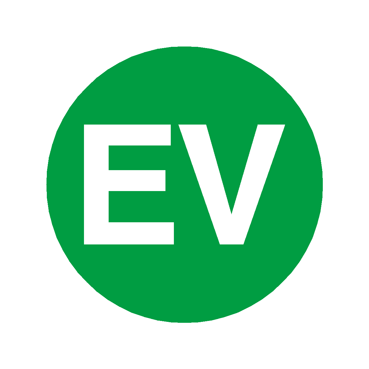 Retro E.v. Sign EV Vehicle Sign | Safety-Label.co.uk
