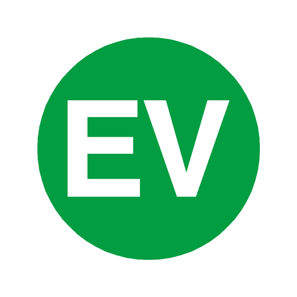 Ev Label EV Vehicle Sign | Safety-Label.co.uk
