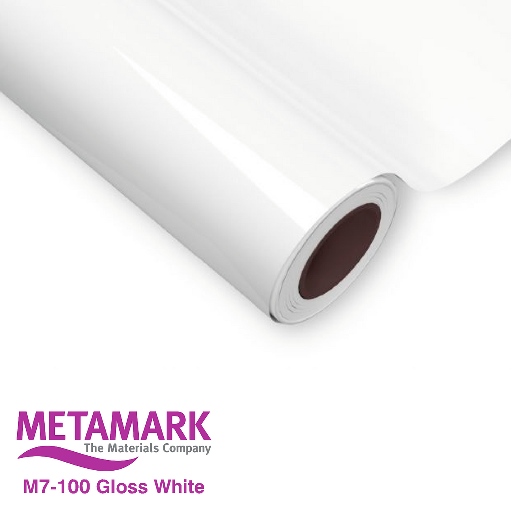 1220mm Metamark M7-100 White Gloss Vinyl | Safety-Label.co.uk