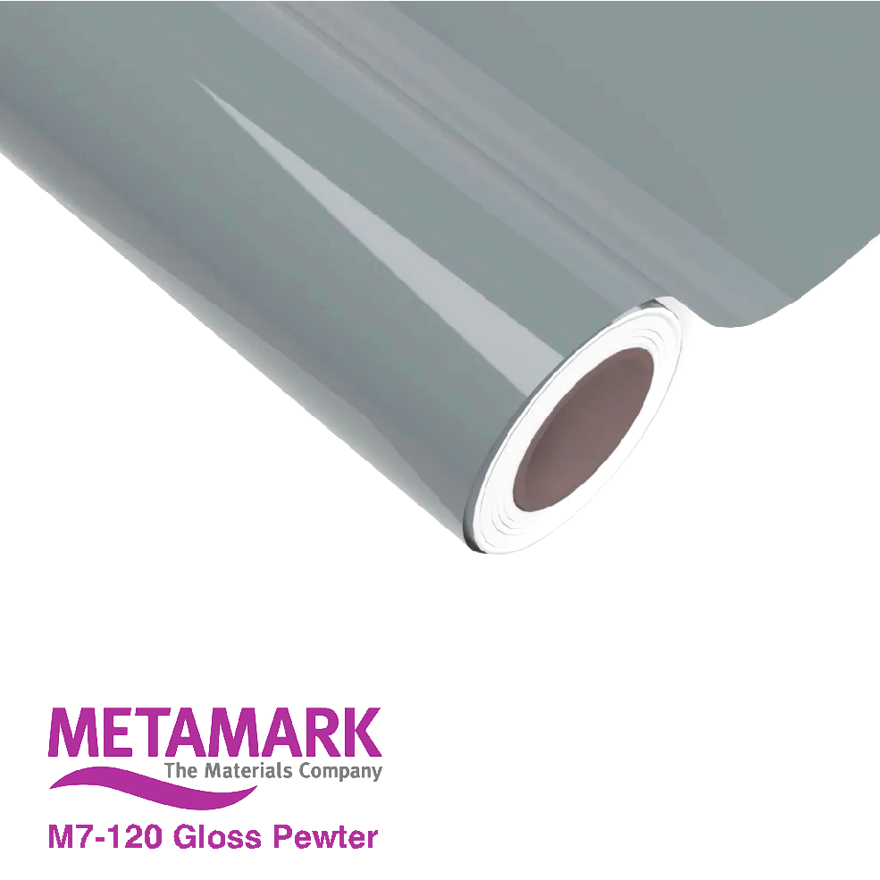 610mm Metamark M7-120 Pewter Gloss Vinyl | Safety-Label.co.uk