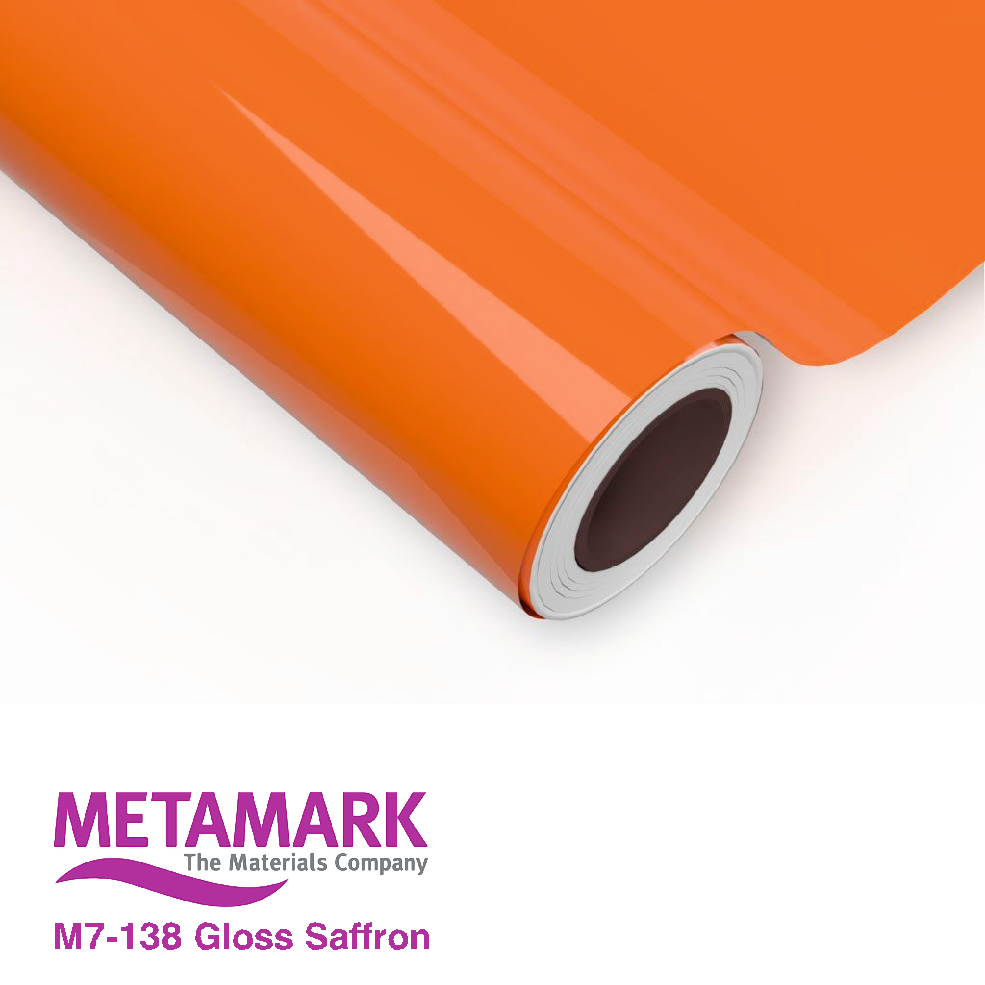 610mm Metamark M7-138 Saffron Gloss Vinyl | Safety-Label.co.uk