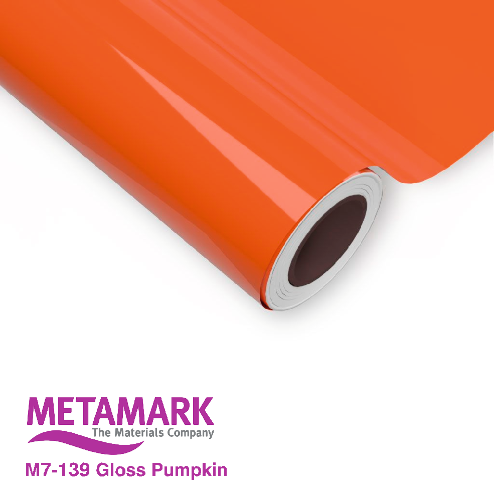 1220mm Metamark M7-139 Pumpkin Gloss Vinyl | Safety-Label.co.uk