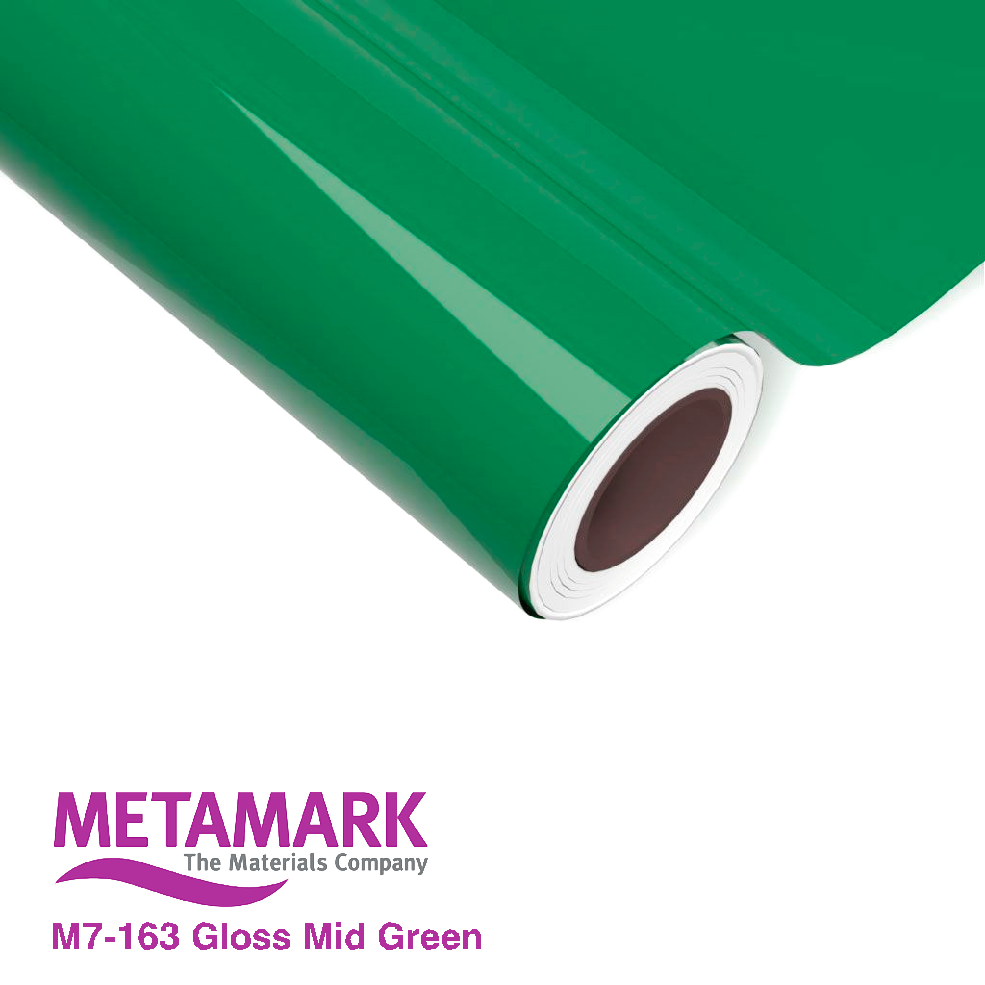 610mm Metamark M7-163 Mid Green Gloss Vinyl | Safety-Label.co.uk