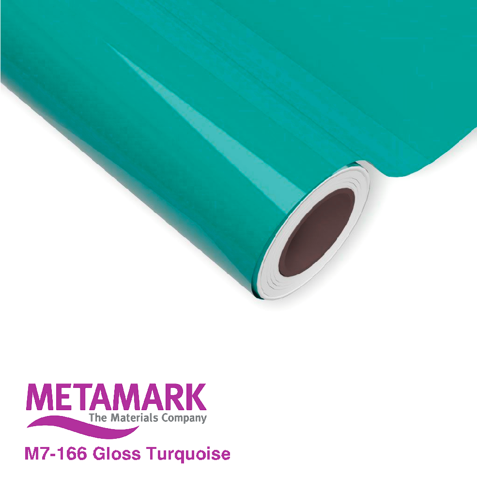 1220mm Metamark M7-166 Turquoise Gloss Vinyl | Safety-Label.co.uk