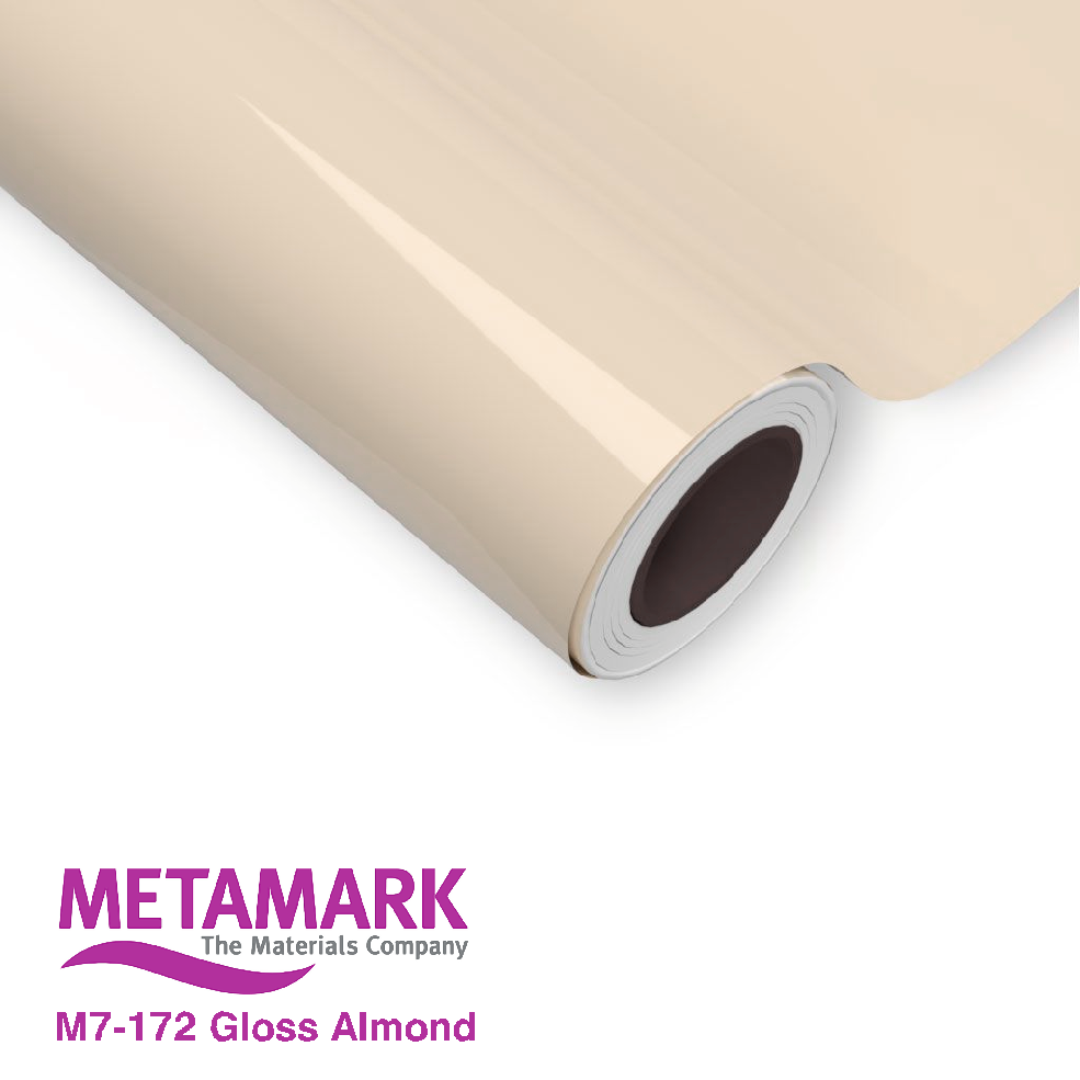 1220mm Metamark M7-172 Almond Gloss Vinyl | Safety-Label.co.uk