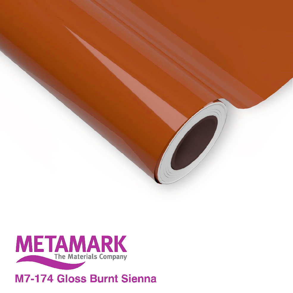 610mm Metamark M7-174 Burnt Sienna Gloss Vinyl | Safety-Label.co.uk