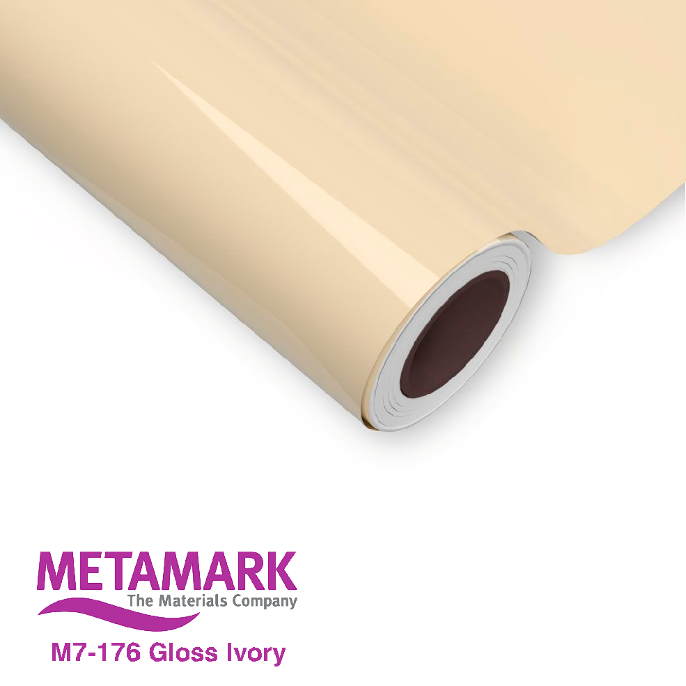 610mm Metamark M7-176 Ivory Gloss Vinyl | Safety-Label.co.uk