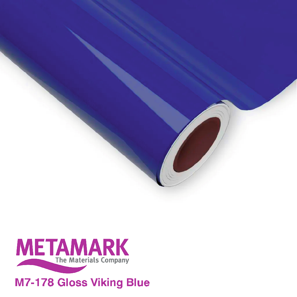 610mm Metamark M7-178 Viking Blue Gloss Vinyl | Safety-Label.co.uk