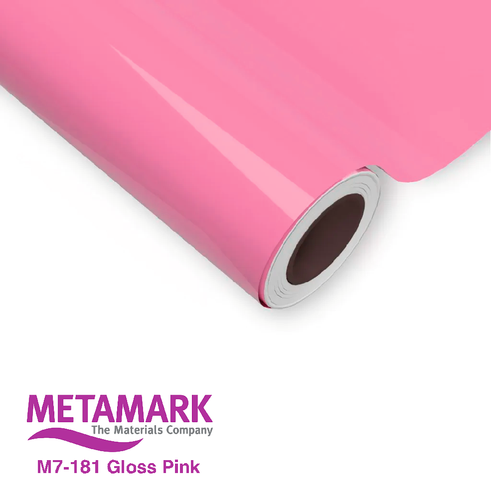 610mm Metamark M7-181 Pink Gloss Vinyl | Safety-Label.co.uk