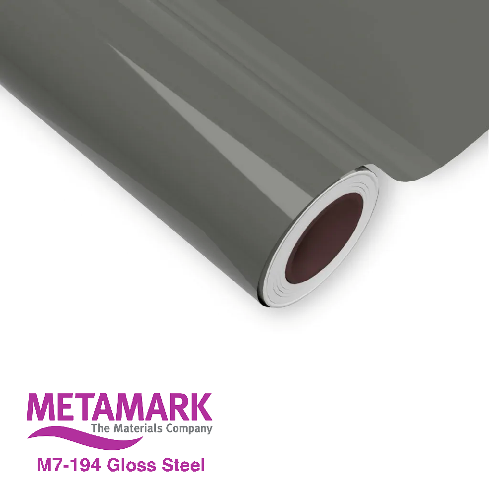 1220mm Metamark M7-194 Steel Gloss Vinyl | Safety-Label.co.uk
