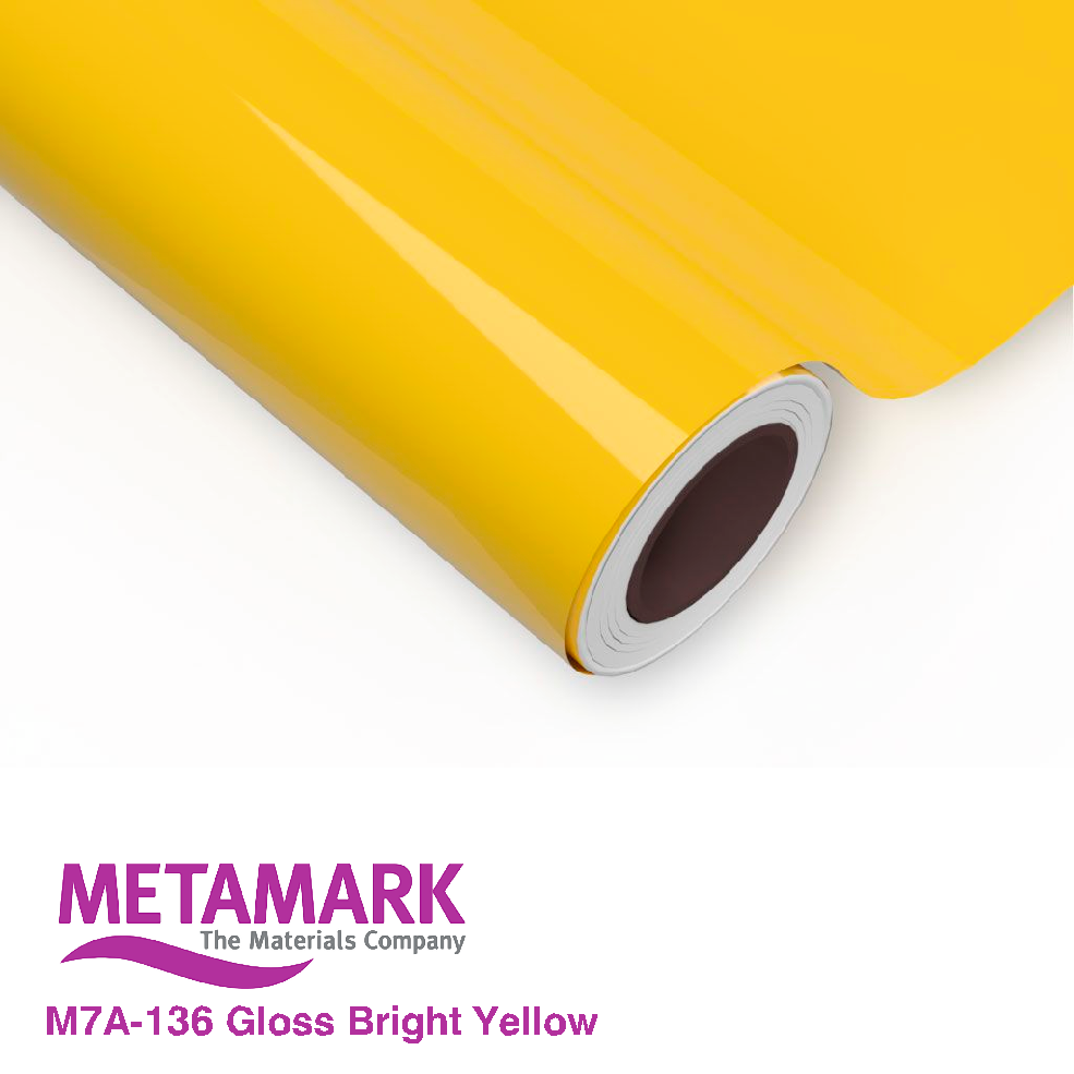 610mm Metamark M7A-136 Metascape Bright Yellow Gloss Vinyl | Safety-Label.co.uk