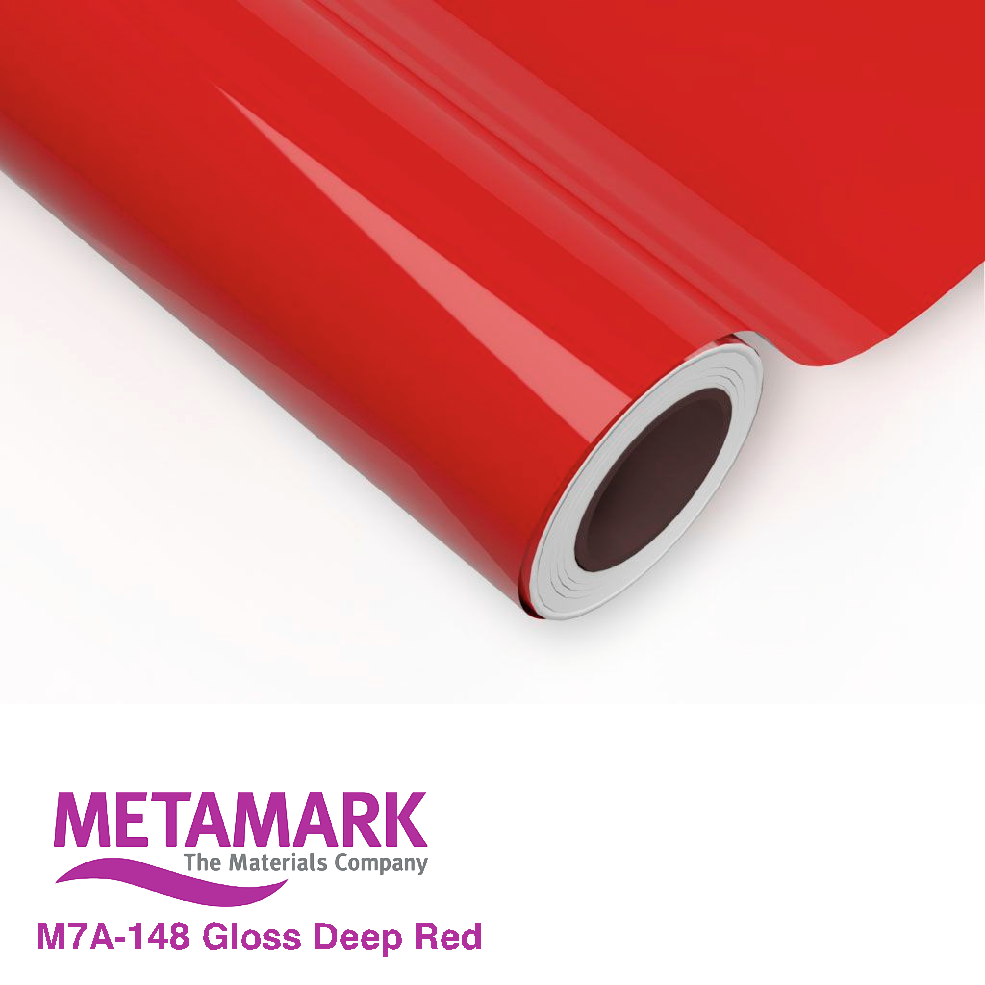 1220mm Metamark M7A-148 Metascape Deep Red Gloss Vinyl | Safety-Label.co.uk