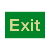 Exit Photoluminescent Sign | Safety-Label.co.uk