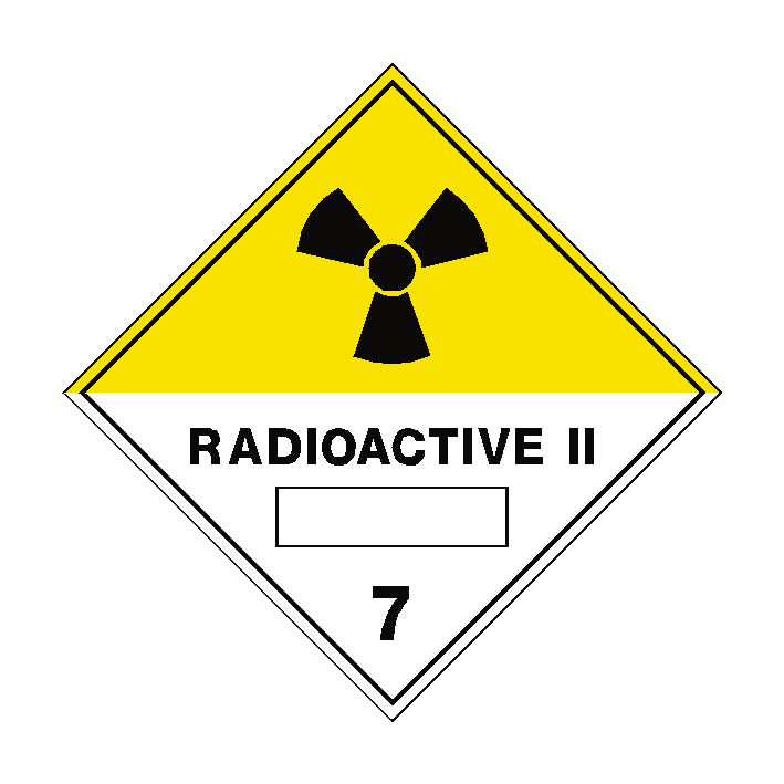 Radioactive ii 7 Sign | Safety-Label.co.uk