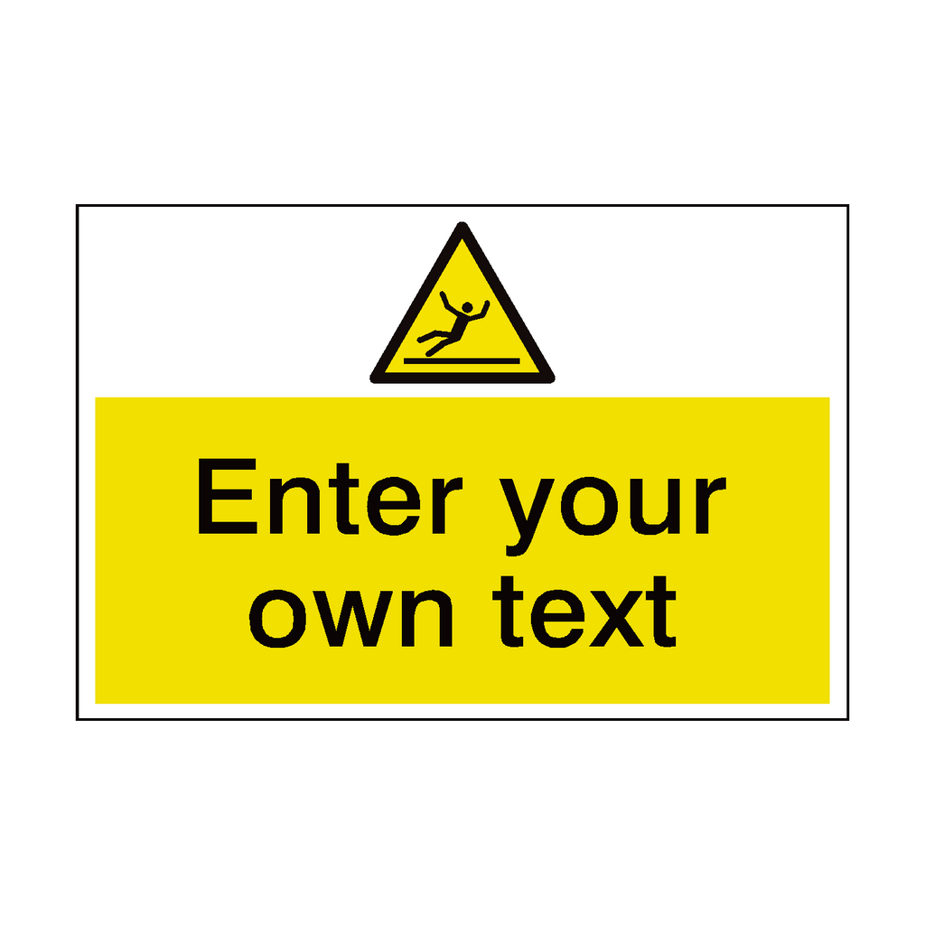 Slippery Floor Custom Safety Sticker | Safety-Label.co.uk