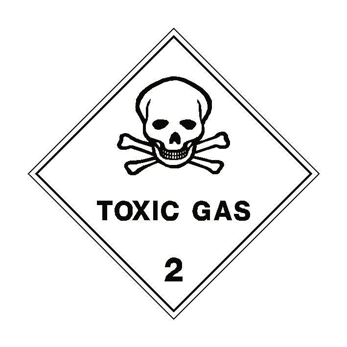 Toxic Gas 2 Sign | Safety-Label.co.uk