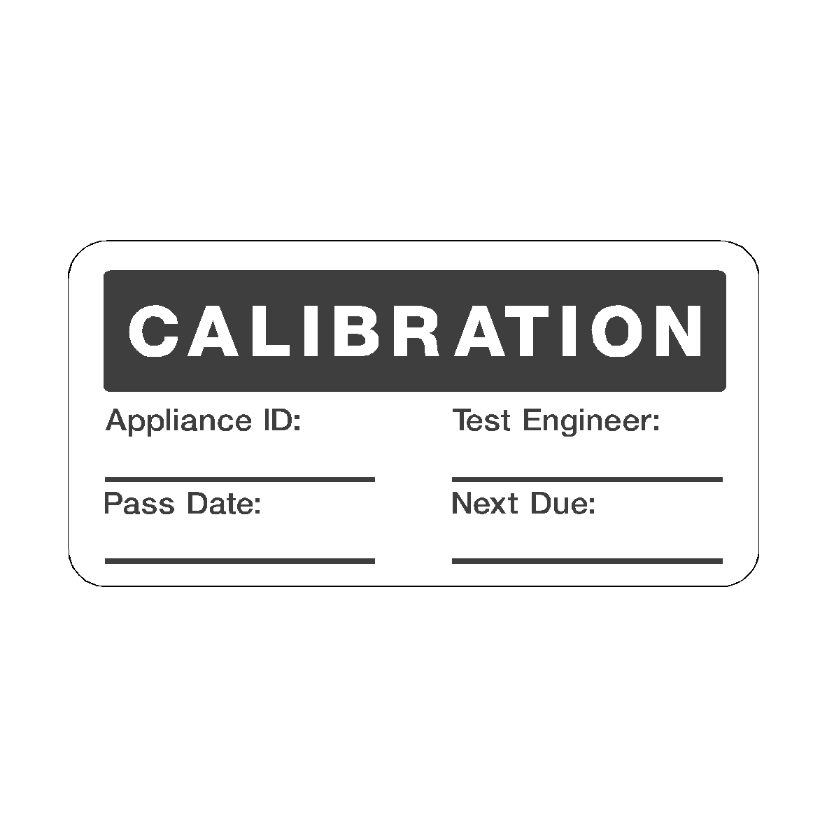 Calibration Label