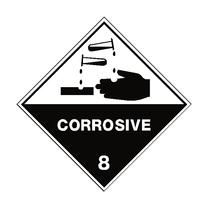 Corrosive 8 Sign | Safety-Label.co.uk