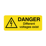 Different Voltages Labels Mini | Safety-Label.co.uk