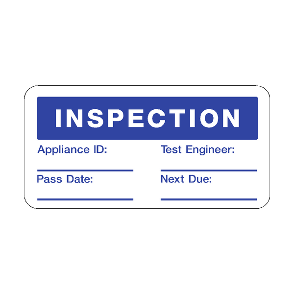 Inspection Label | Safety-Label.co.uk