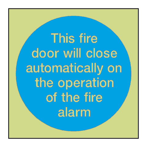 Auto Fire Alarm Photoluminescent Sign | Safety-Label.co.uk