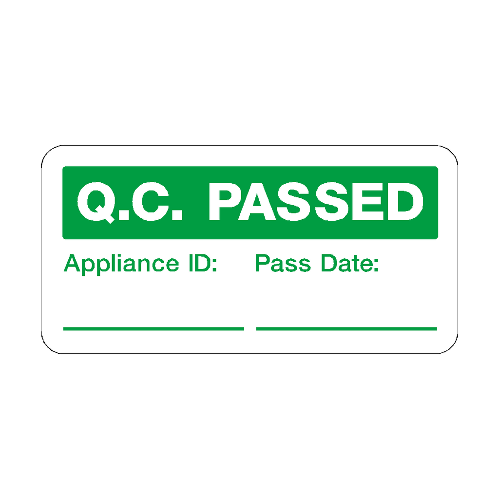 QC Pass Label
