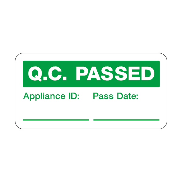 QC Pass Label | Safety-Label.co.uk