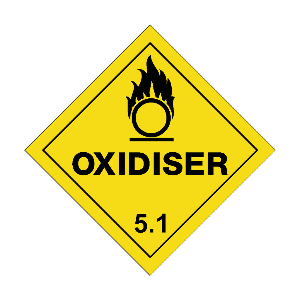 Oxidiser 5.1 Sticker | Safety-Label.co.uk