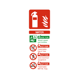 Water Fire Extinguisher Sticker | Safety-Label.co.uk