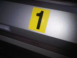 Yellow Number 1 Sticker | Safety-Label.co.uk