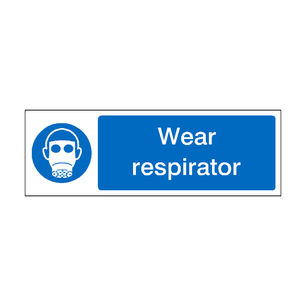 Wear Respirator Label | Safety-Label.co.uk