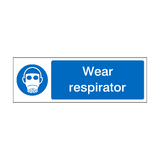 Wear Respirator Label | Safety-Label.co.uk