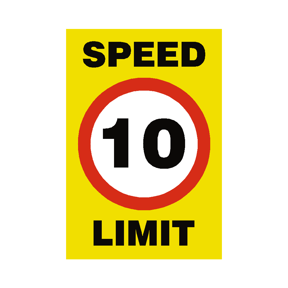 10 Mph Speed Limit Sign – Diag 670.10 - Safety Sign Warehouse