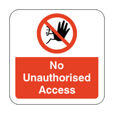 No Unauthorised Access Floor Graphics Sticker | Safety-Label.co.uk