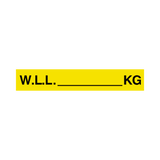 W.L.L Label Kg Yellow | Safety-Label.co.uk