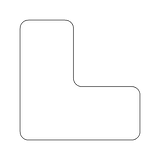 Corner Pallet Locator Floor Marker Sticker | Safety-Label.co.uk