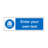 Wear Hi Viz Custom Sticker | Safety-Label.co.uk
