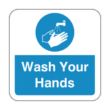 Wash Your Hands Floor Graphics Sticker | Safety-Label.co.uk