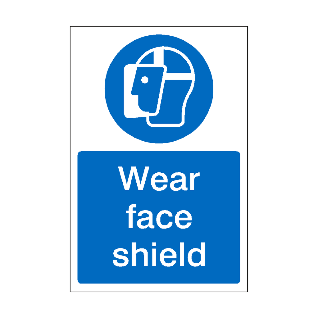 Wear Face Shield Sticker