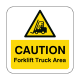 Forklift Truck Area Floor Graphics Sticker | Safety-Label.co.uk