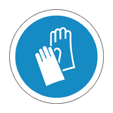 Protective Gloves Floor Marker Sticker | Safety-Label.co.uk