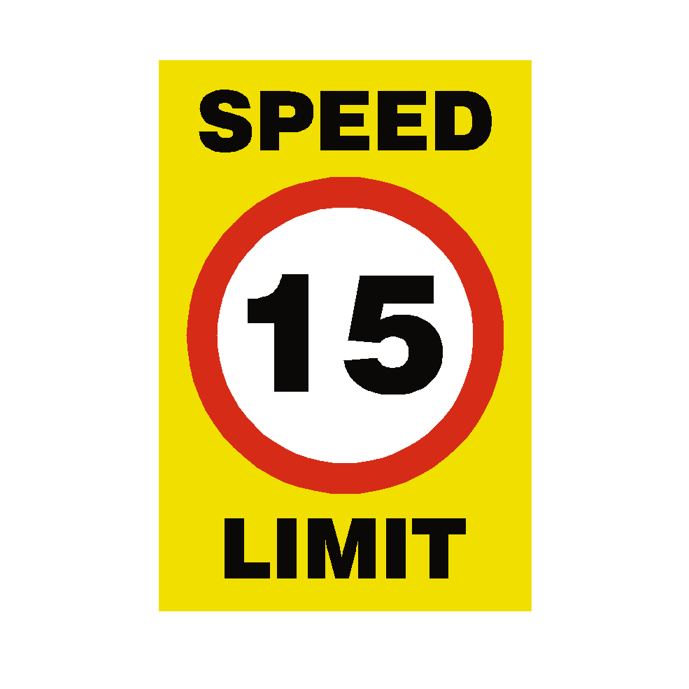 15 Mph Speed Limit Sign | Safety-Label.co.uk