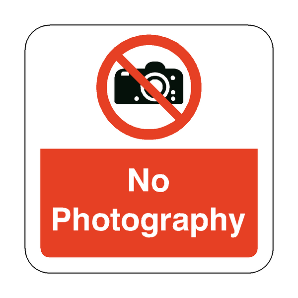 No Photography Floor Graphics Sticker | Safety-Label.co.uk