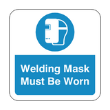 Welding Mask Must Be Worn Floor Graphics Sticker | Safety-Label.co.uk
