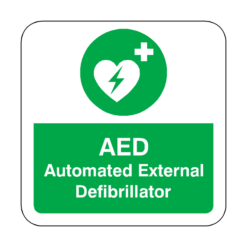 Cell Aed Sticker AED Defibrillator Floor Graphics Sticker