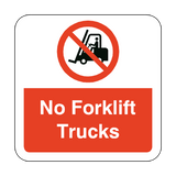 No Forklift Trucks Floor Graphics Sticker | Safety-Label.co.uk