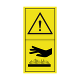 Warning Hot Surface Sticker | Safety-Label.co.uk