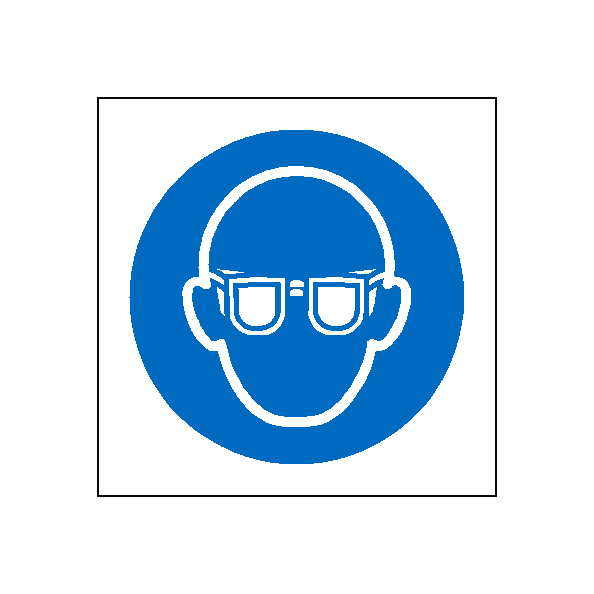 Safety sales goggles symbol